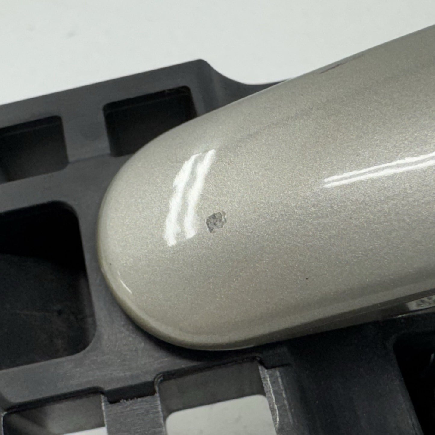 08-15 Audi TT Driver Left Exterior Door Handle Assembly Ice Silver OEM