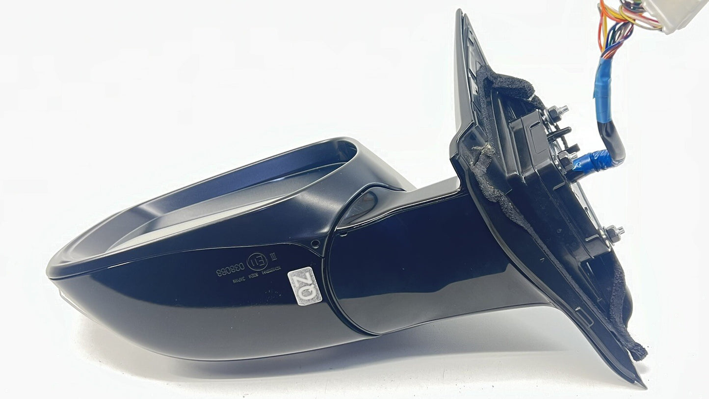 14-19 INFINITI Q50 DRIVER LEFT FRONT DOOR MIRROR SIDE VIEW 13 WIRE BLUE OEM