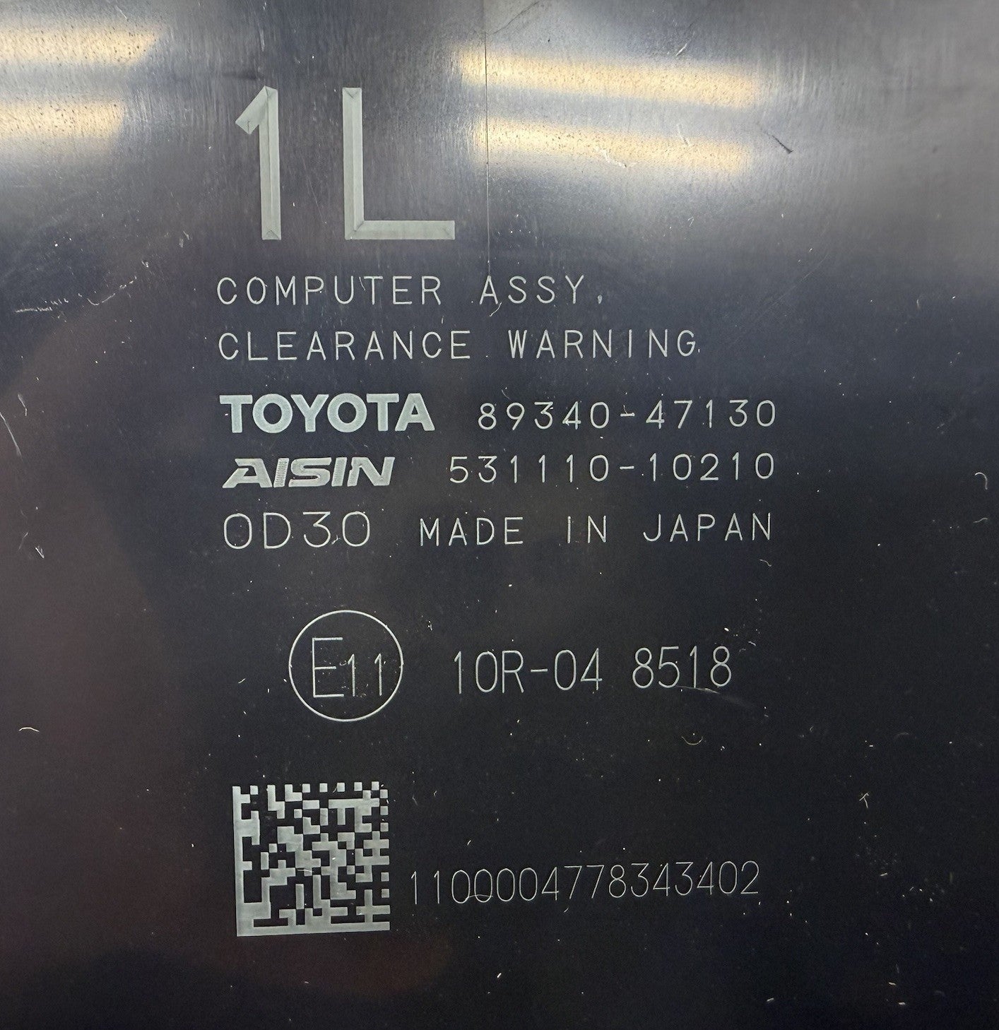 20-22 Toyota Prius / Prius Prime Park Assist Clearance Sonar Control Module OEM