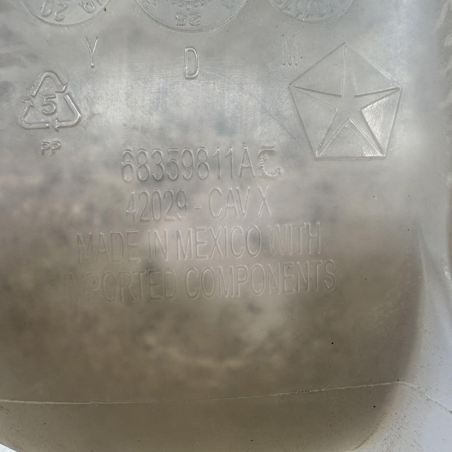 2019-2026 Ram 2500 3500 Cummins Coolant Reservoir Overflow Expansion Tank OEM