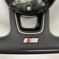 18-19 Audi A4 S4 A5 S5 Flat Bottom Steering Wheel W/ Paddle Shifters Black OEM