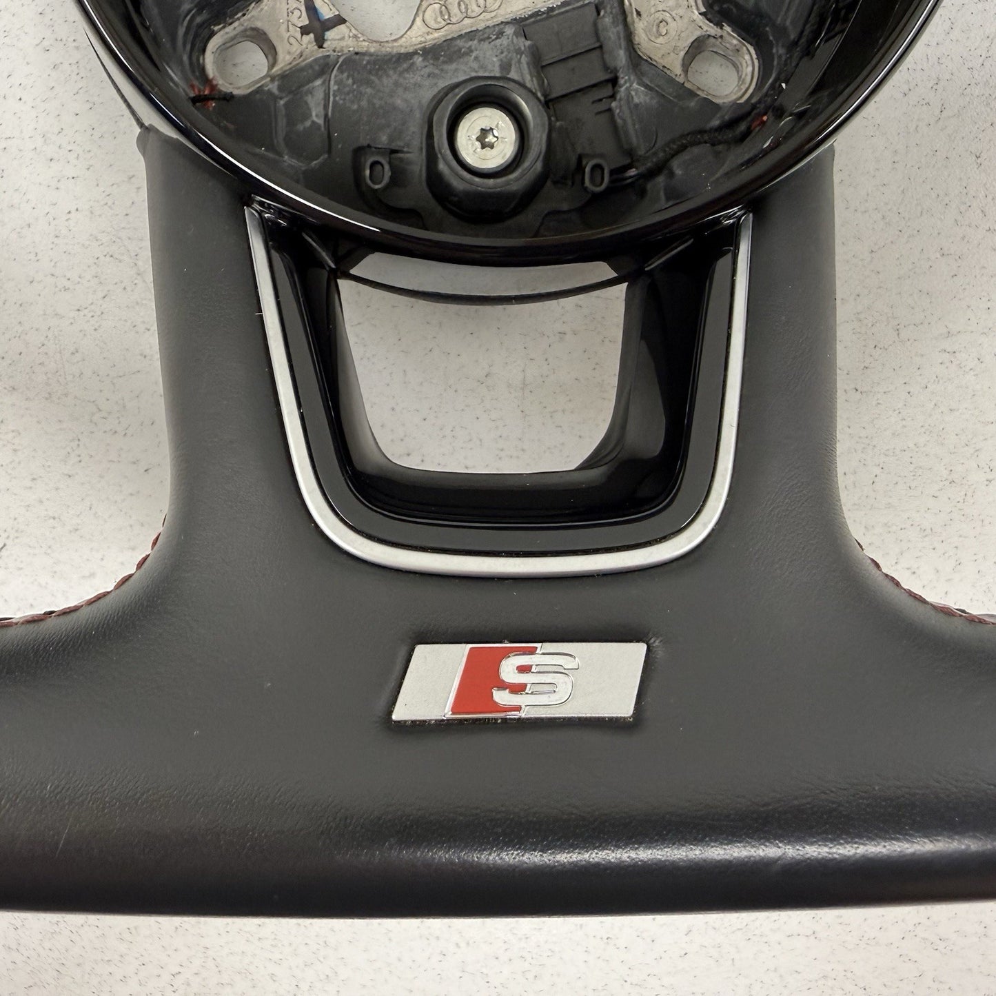 18-19 Audi A4 S4 A5 S5 Flat Bottom Steering Wheel W/ Paddle Shifters Black OEM