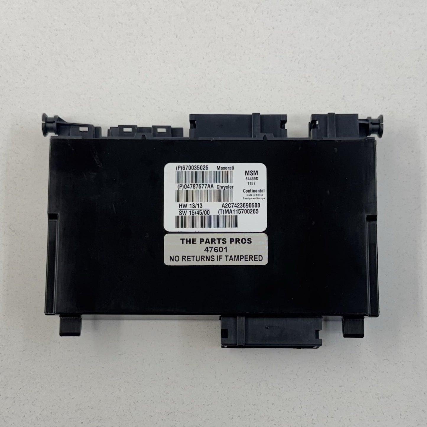 14-24 Maserati Ghibli Driver Left Front Seat Control Module 670035026 OEM