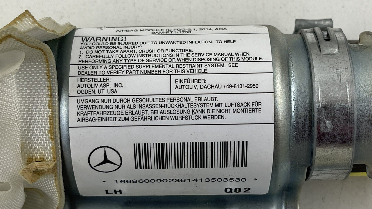 13-16 MERCEDES BENZ GL350 X166 DRIVER LEFT CURTAIN ROOF AIRBAG AIR BAG SRS OEM