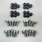 17-25 AUDI A4 WHEEL LUG BOLT WITH BLACK COVER CAP COMPLETE SET 4W0601173E OEM