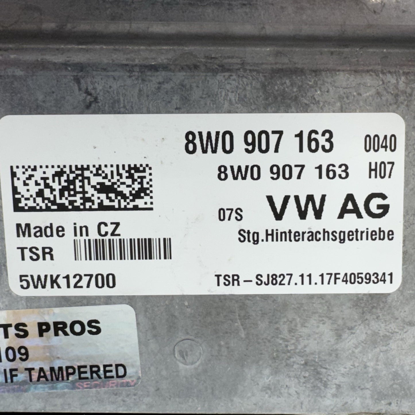 18-25 Audi S4 S5 RS5 AWD Active Differential Control Module 8W0907163 OEM
