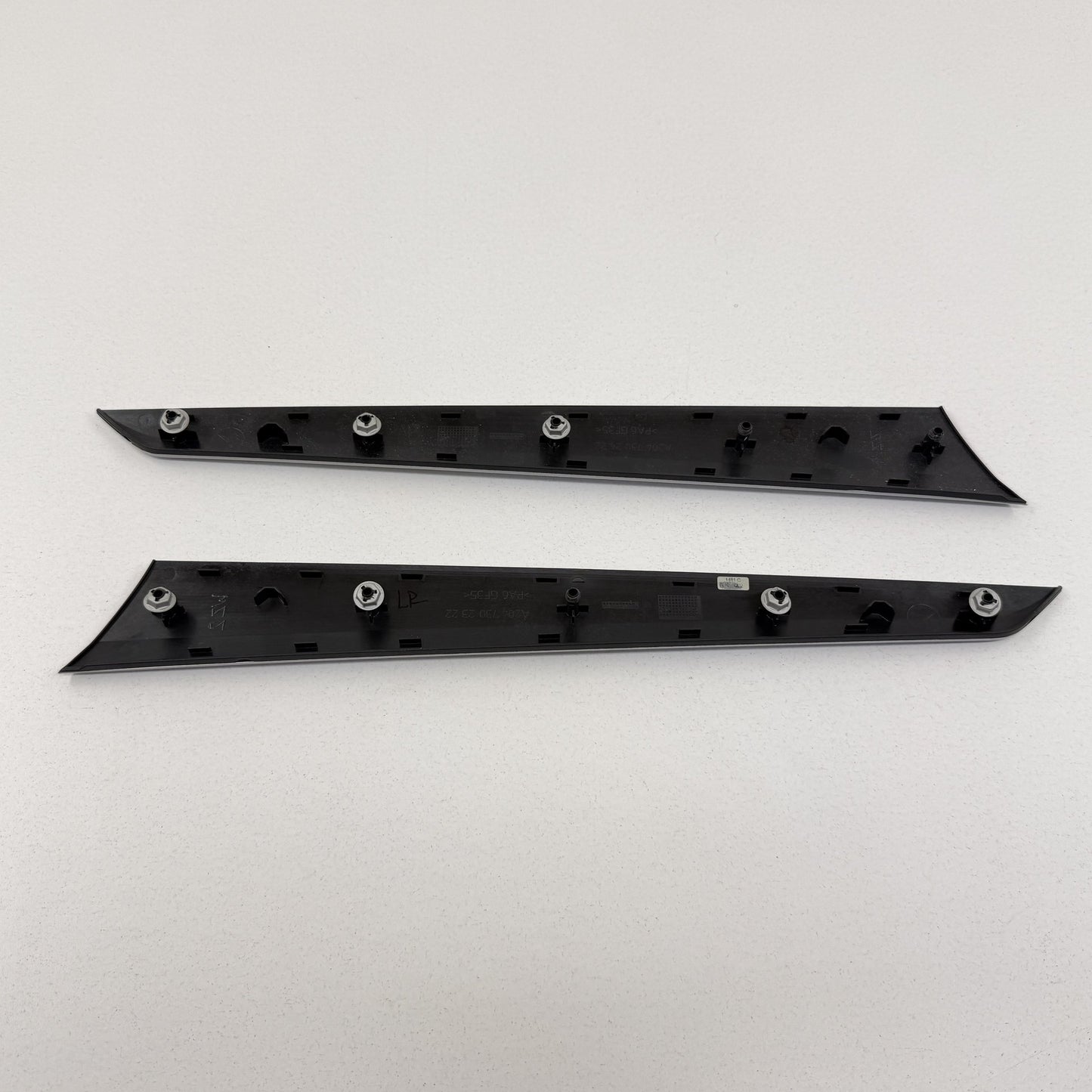 12-14 Mercedes C250 W204 Dash Door Center Console Interior Trim Set Aluminum OEM
