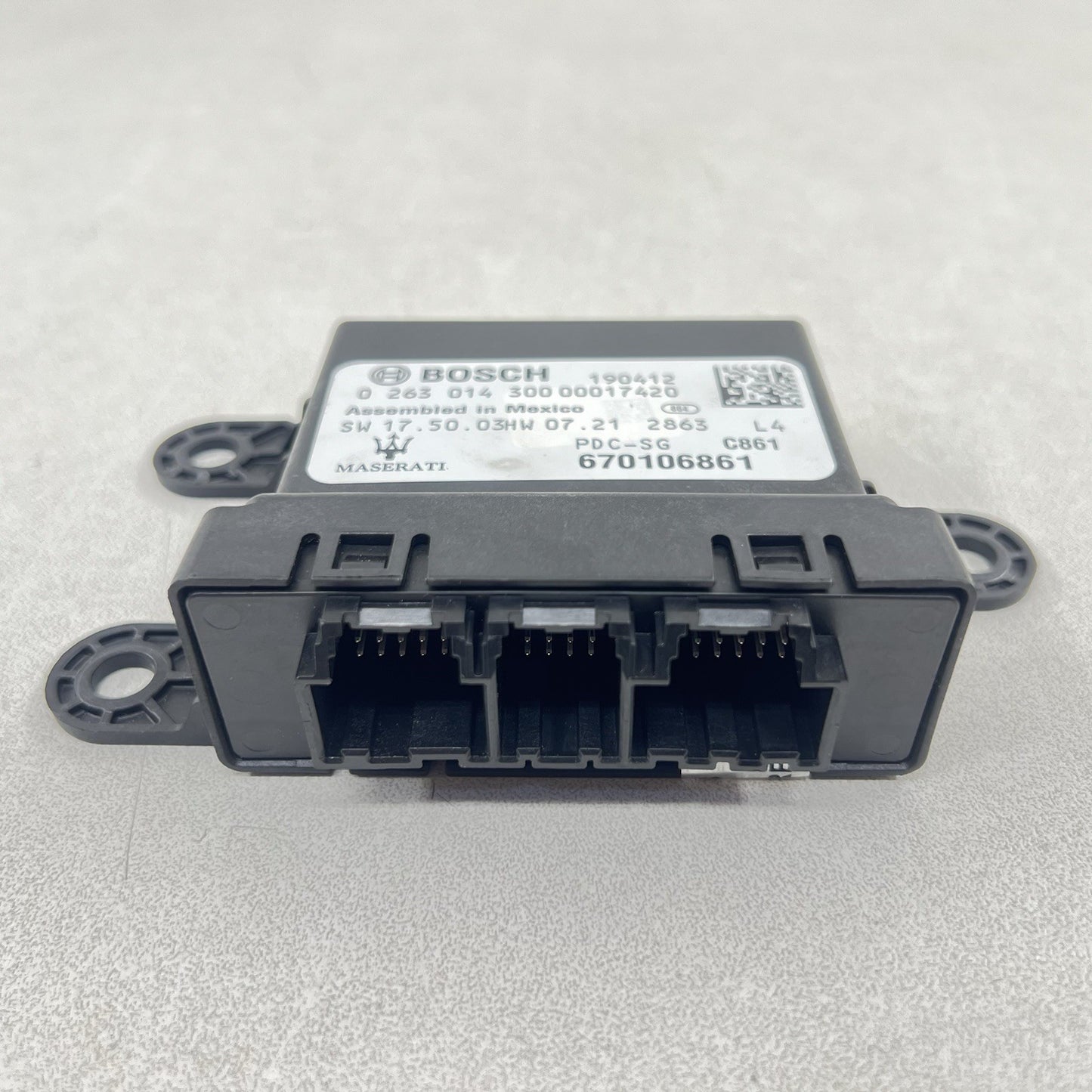 17-24 MASERATI GHIBLI PARKING PARK ASSIST AID CONTROL MODULE 670106861 OEM