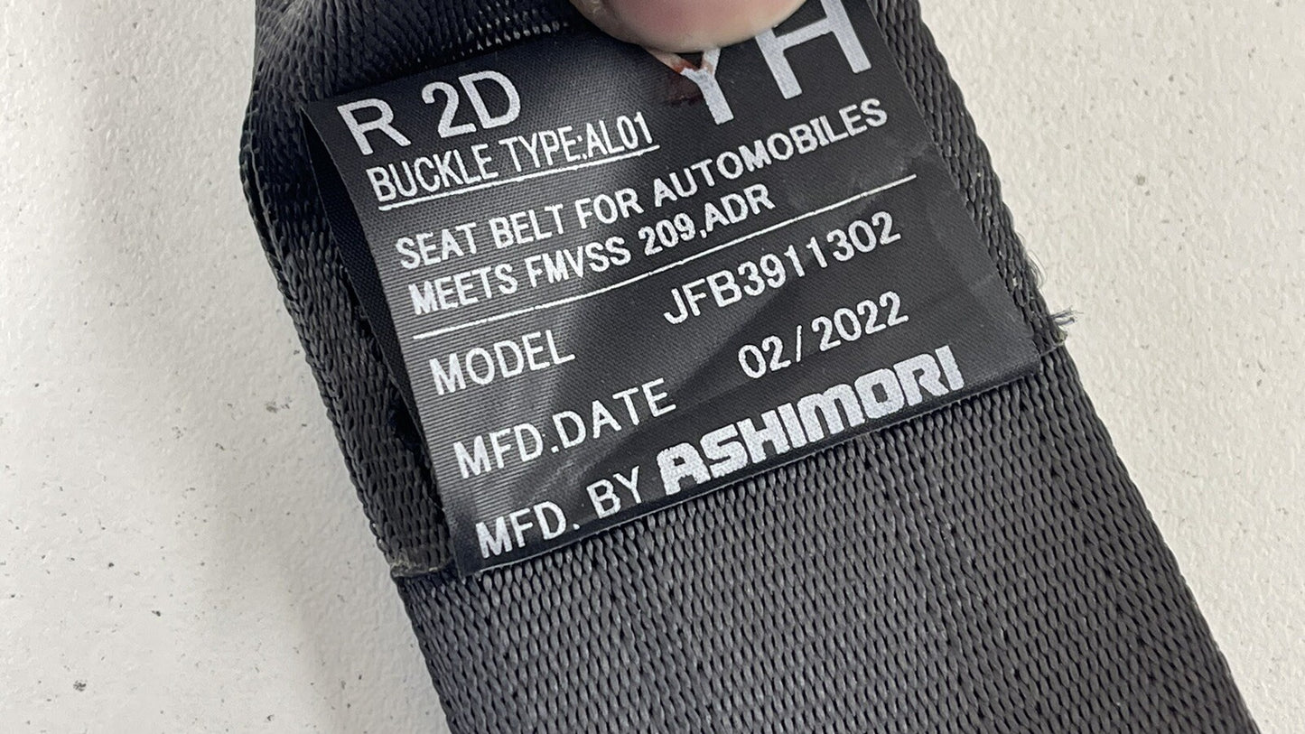 22-23 TOYOTA GR86 DRIVER LEFT REAR SEATBELT SEAT BELT RETRACTOR BLACK OEM