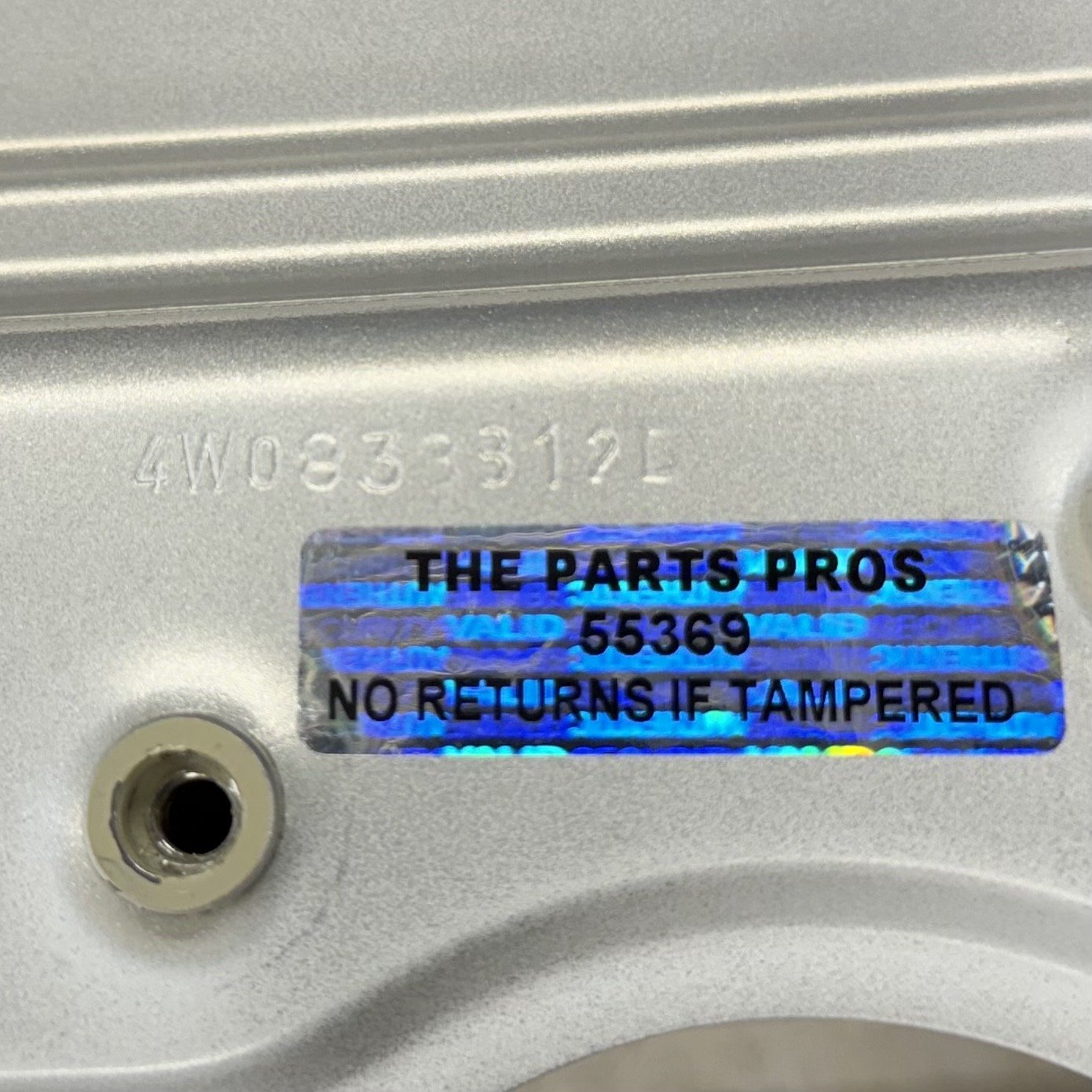 2014-2018 Bentley Flying Spur Passenger Right Rear Door Shell Extreme Silver OEM