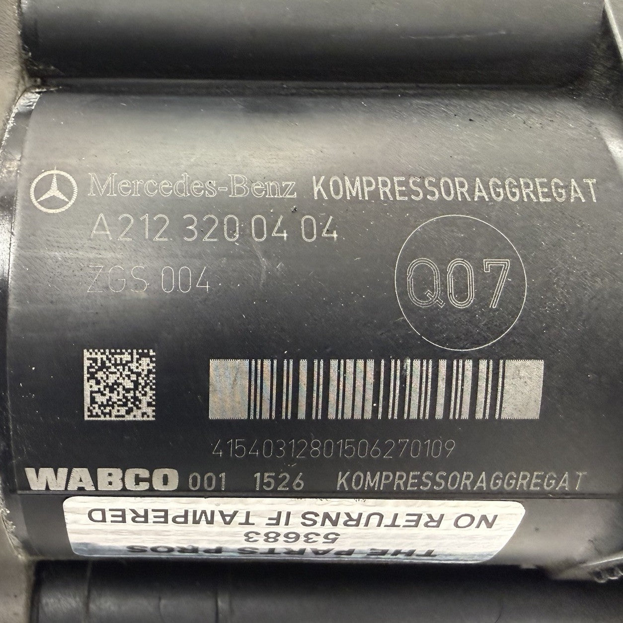 12-18 Mercedes W218 CLS550 Airmatic Air Suspension Compressor Pump OEM