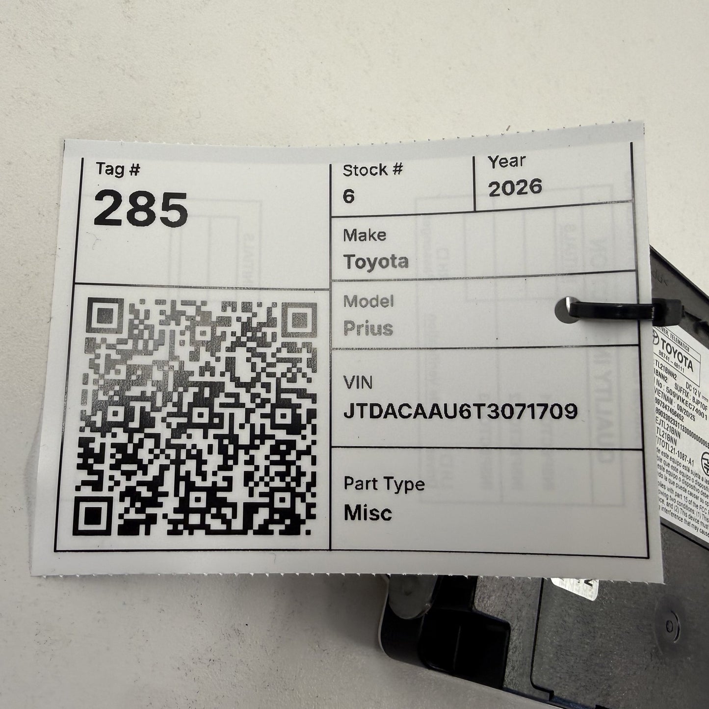 2023-2026 Toyota Prius Telematics Transceiver Control Module 86741-48111 OEM
