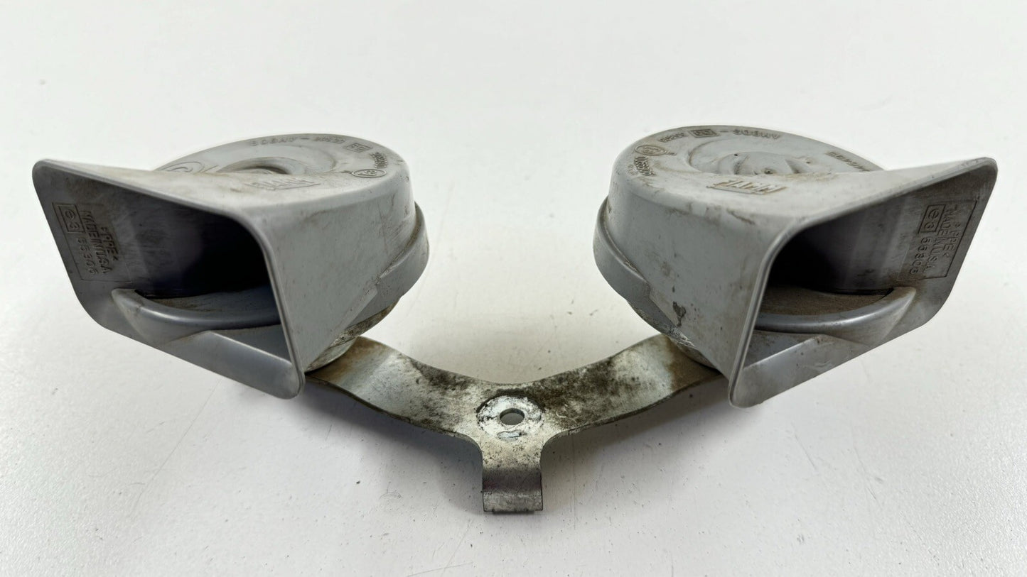 10-12 DODGE RAM LOW HIGH NOTE PITCH TONE HORN SIREN ALARM SIGNAL PAIR OEM