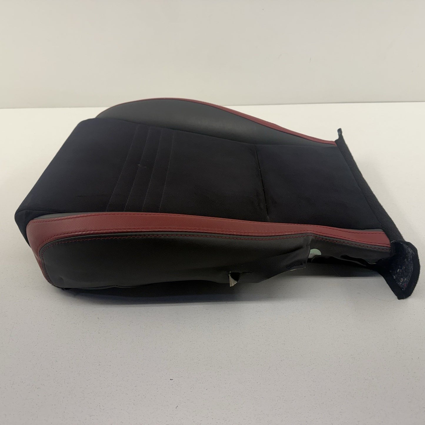 18-21 Subaru WRX STI Recaro Driver Left Front Lower Seat Cushion Black Red OEM