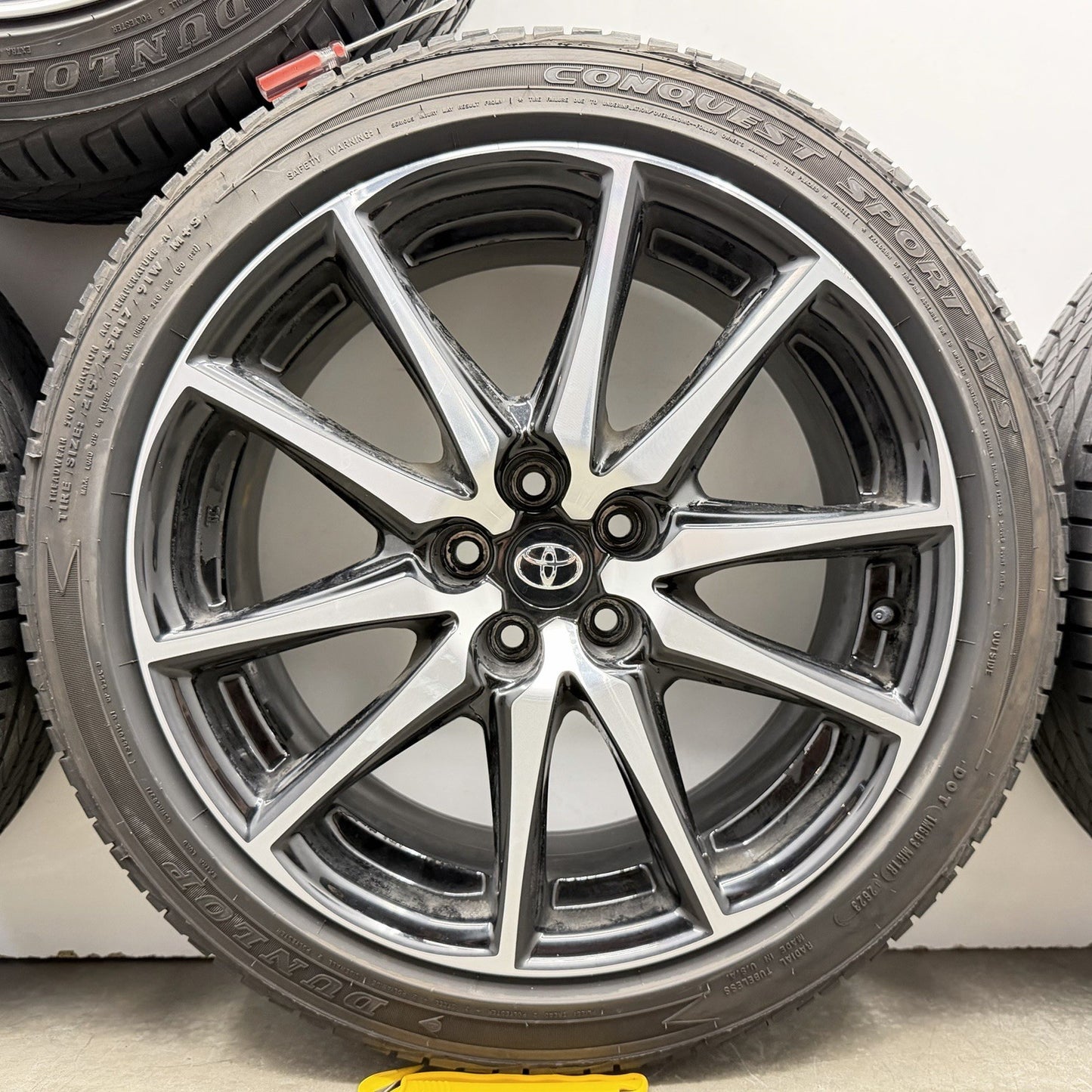 22-26 Toyota GR86 Base Wheel Set Rim With Tire 17â 17x7.5 +48 Offset Factory OEM