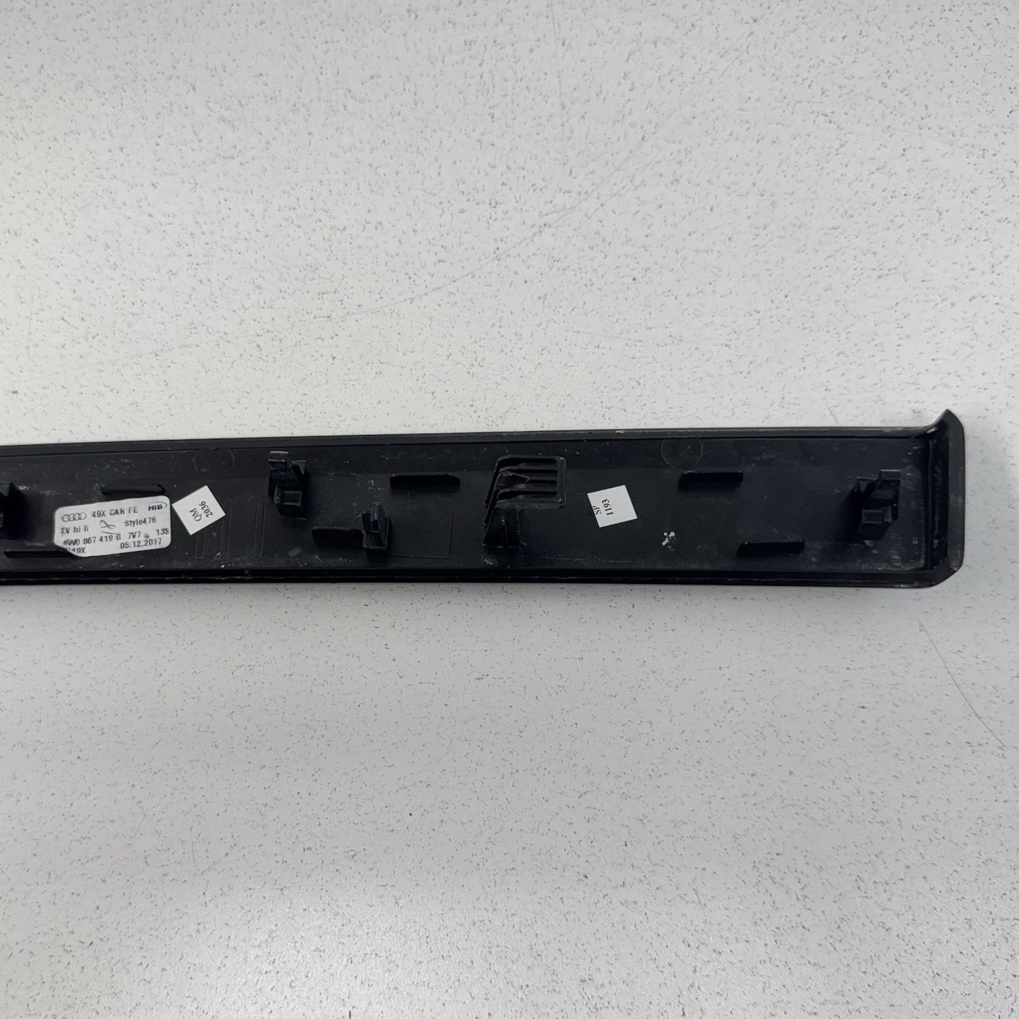 18-25 Audi S5 Sportback Driver Left Rear Interior Door Trim Carbon Fiber OEM