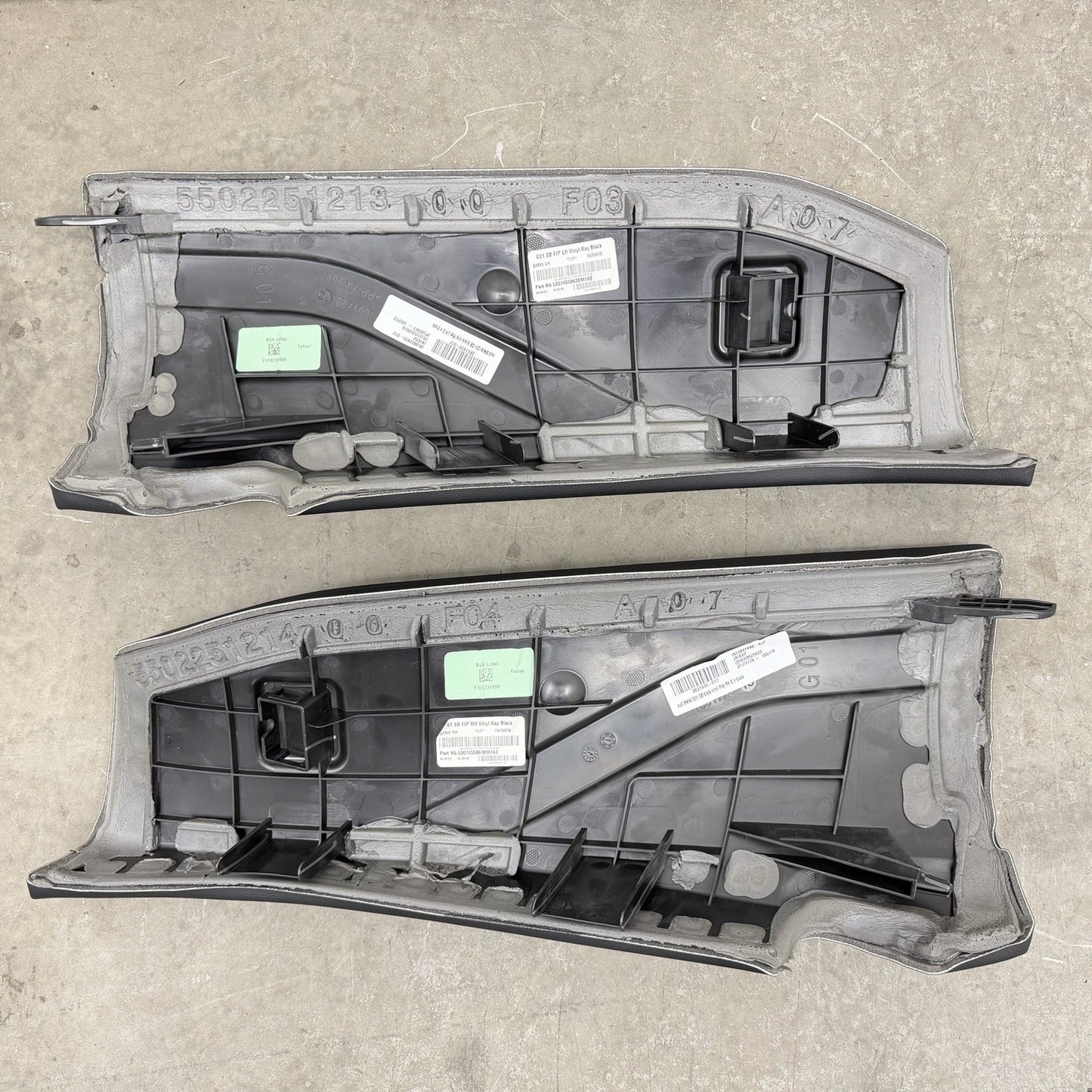18-24 BMW G01 X3 Rear Seat Set Complete Upper And Lower Cushion Set Black OEM