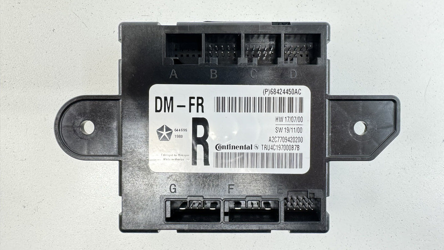 20-21 DODGE CHARGER PASSENGER RIGHT FRONT DOOR CONTROL MODULE 68424450AC OEM