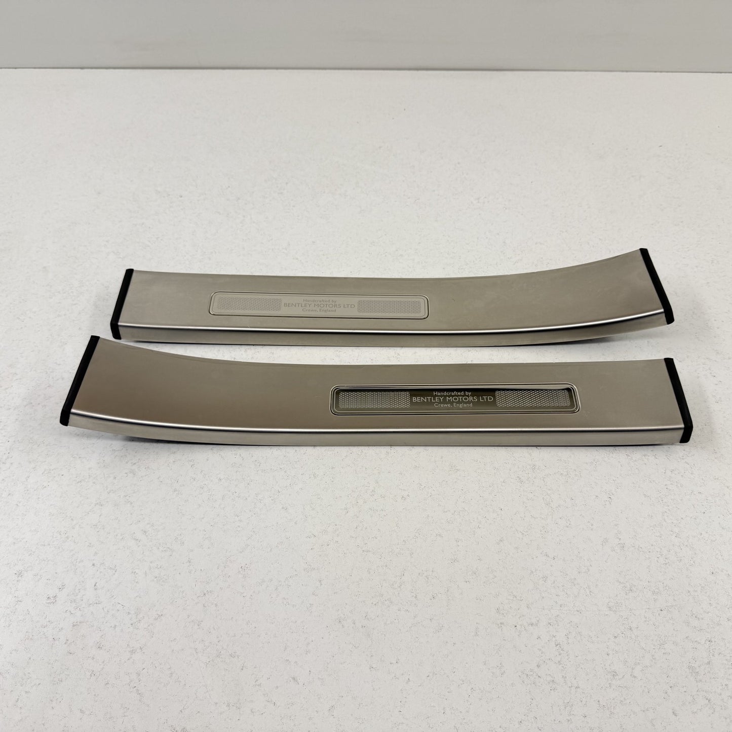 2014-2018 Bentley Flying Spur Door Sill Scuff Kick Plate Set Front & Rear OEM