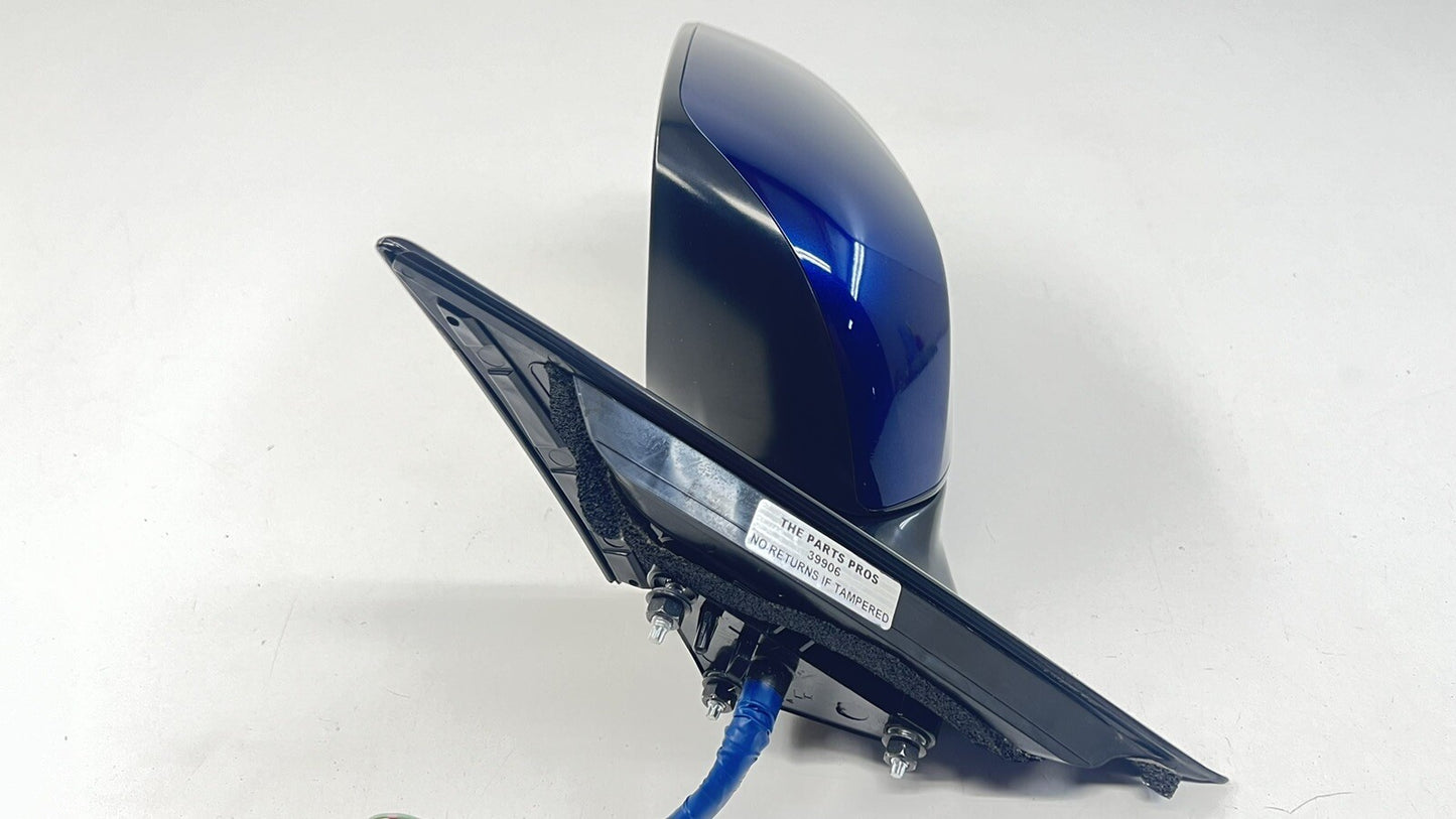 14-19 INFINITI Q50 DRIVER LEFT FRONT DOOR MIRROR SIDE VIEW 13 WIRE BLUE OEM
