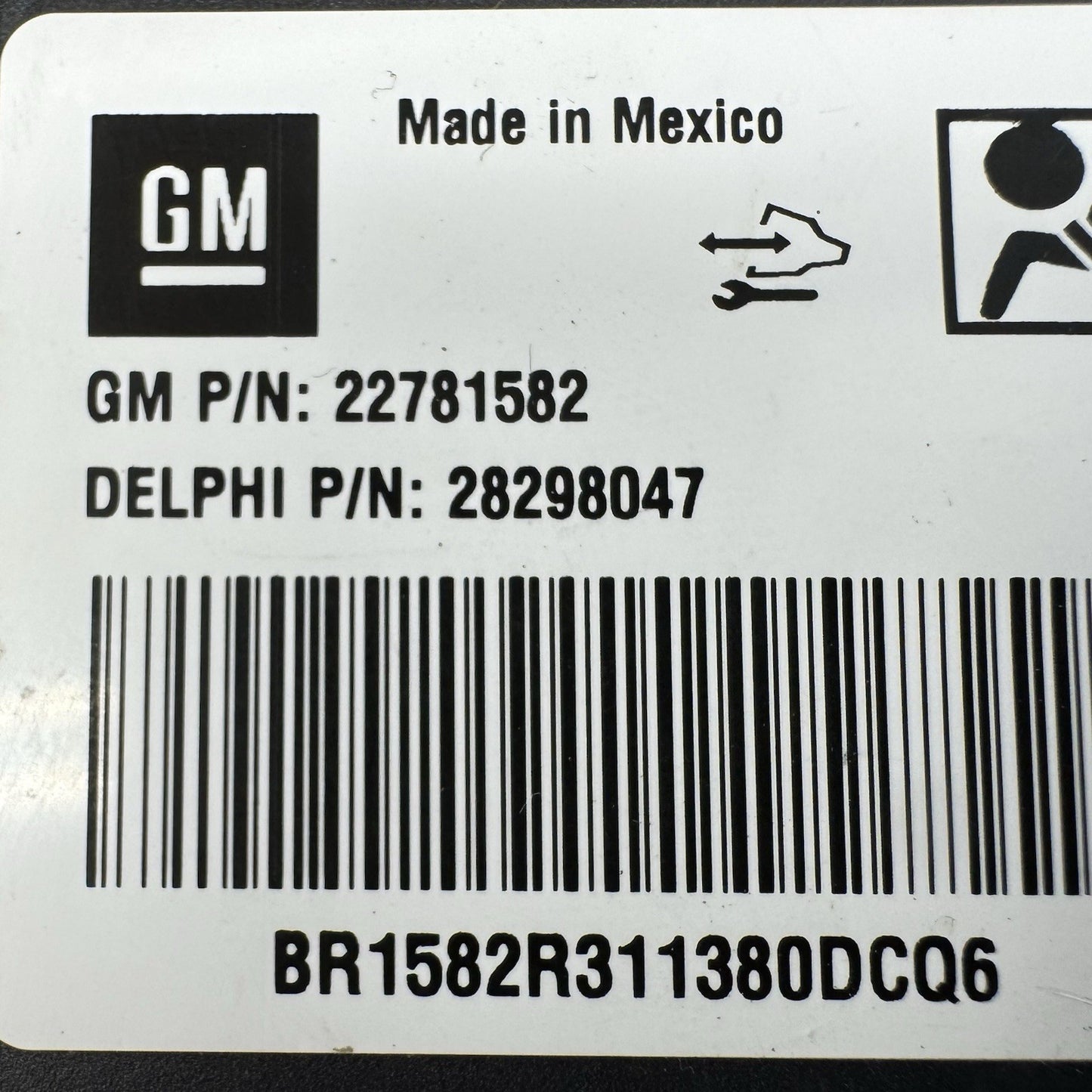 10-15 Chevrolet Camaro Right Front Seat Occupancy Sensor Mat With Module OEM