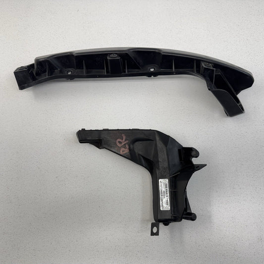 08-15 Audi TT Passenger Right Rear Bumper Bracket Mount Pair OEM