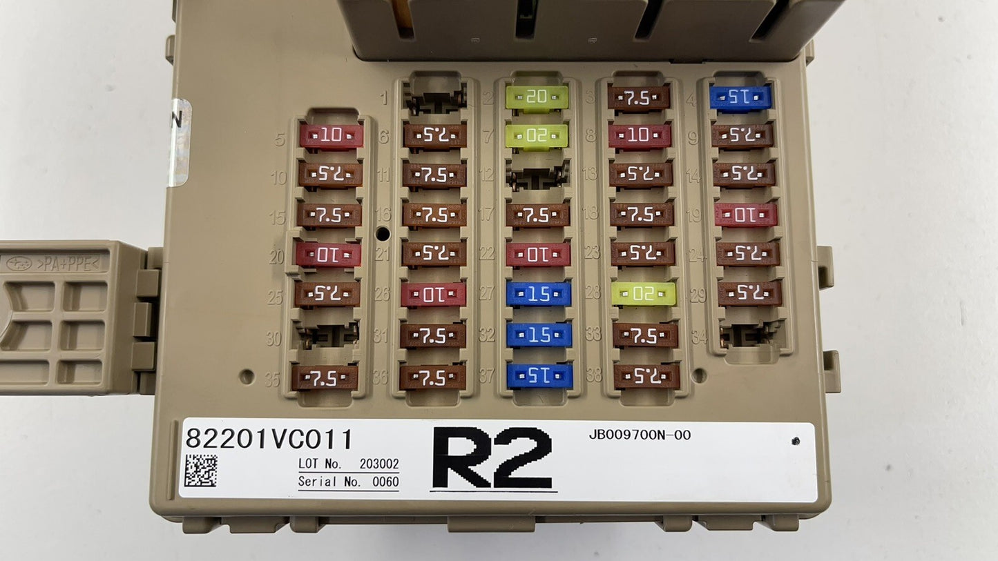 22-23 SUBARU WRX INTERIOR CABIN FUSE RELAY JUNCTION BOX 82201VC011 OEM