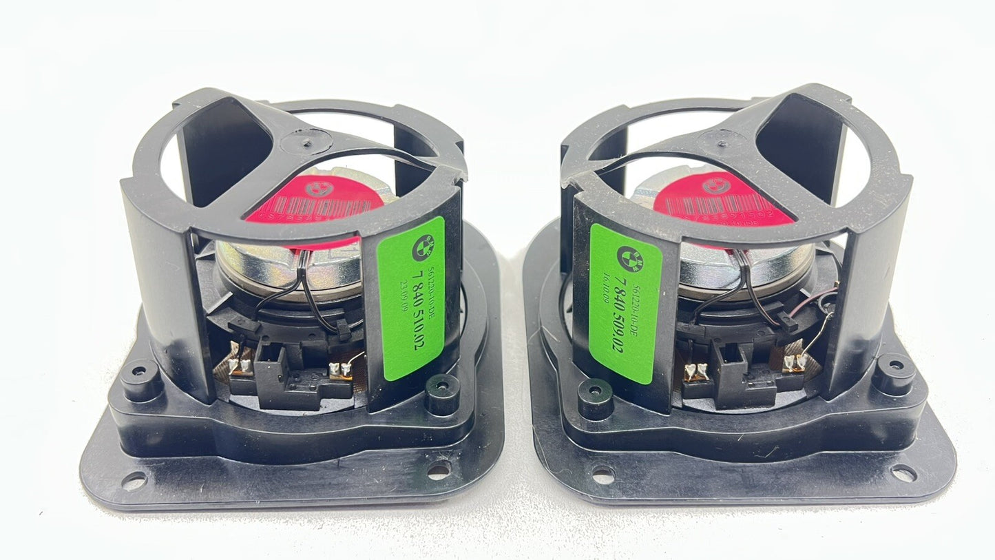 06-10 BMW M6 E63 E64 UNDER SEAT AND REAR SUBWOOFER TWEETER SPEAKER SET OF 4 OEM