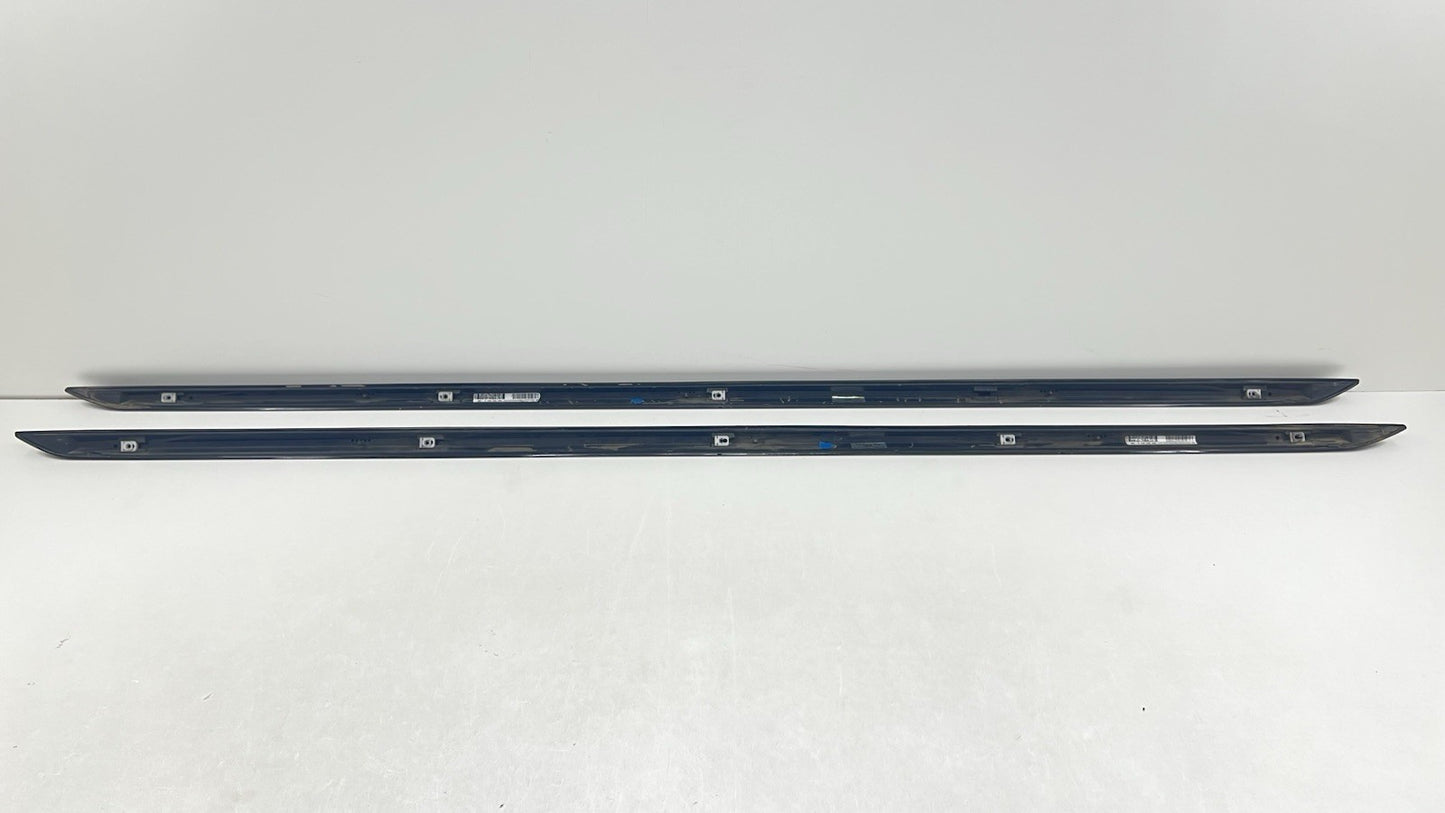 18-24 AUDI A4 S-LINE LEFT AND RIGHT SIDE SKIRT ROCKER PANEL EXTENSION PAIR OEM