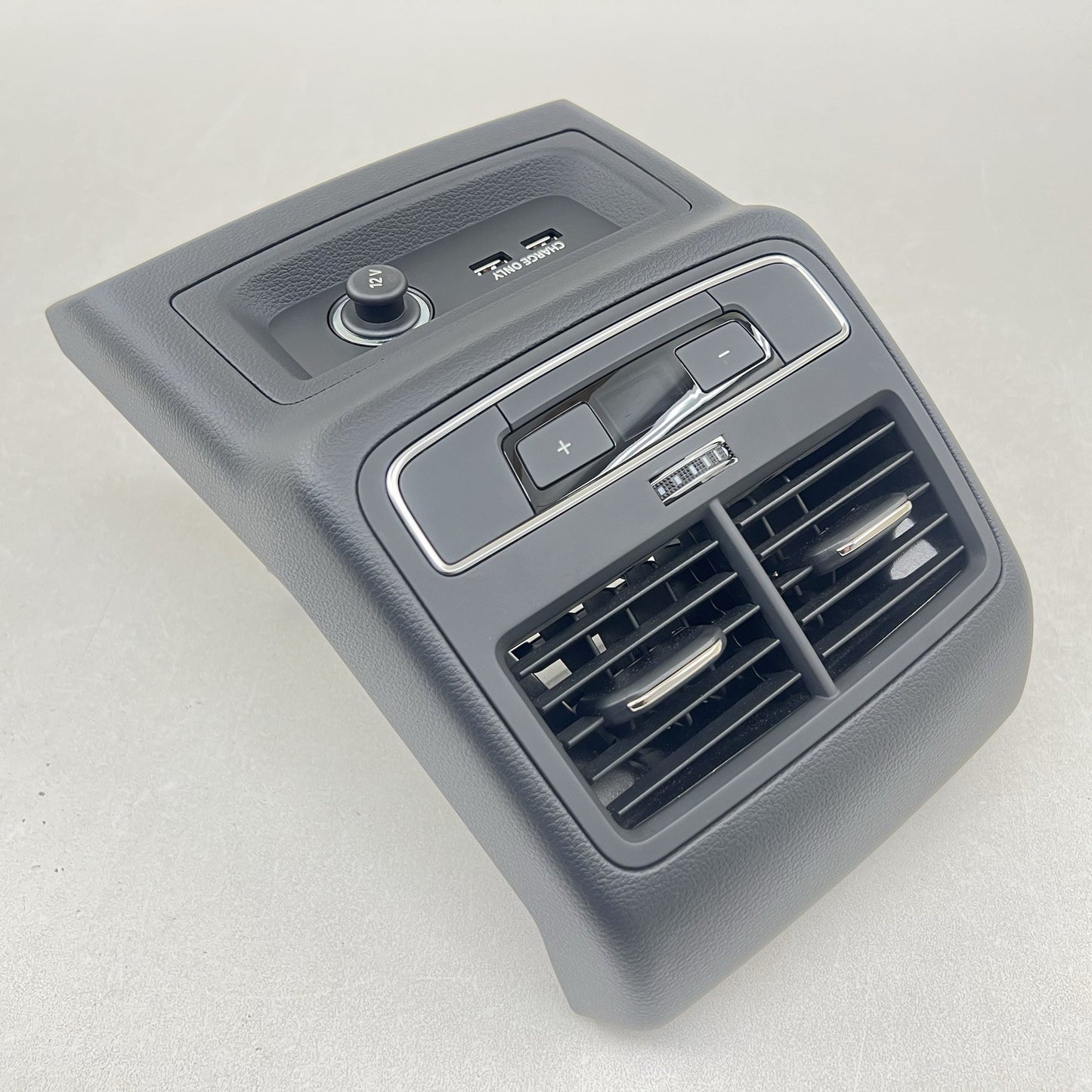 17-24 AUDI A4 S4 REAR CENTER CONSOLE AIR VENT GRILLE COVER W/ DUAL USB PORT OEM