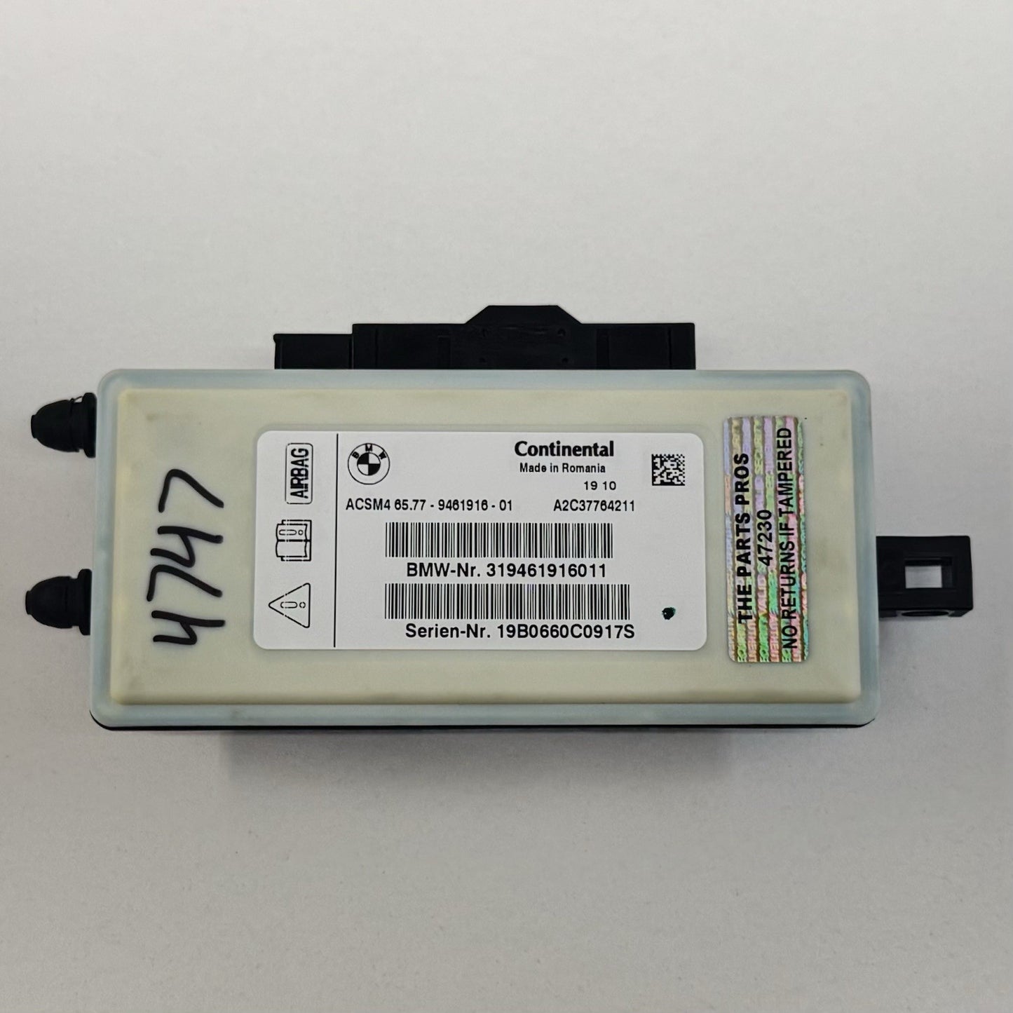 15-20 BMW F80 F82 F83 F87 Airbag Air Bag Restraint Module SRS 9461916 OEM