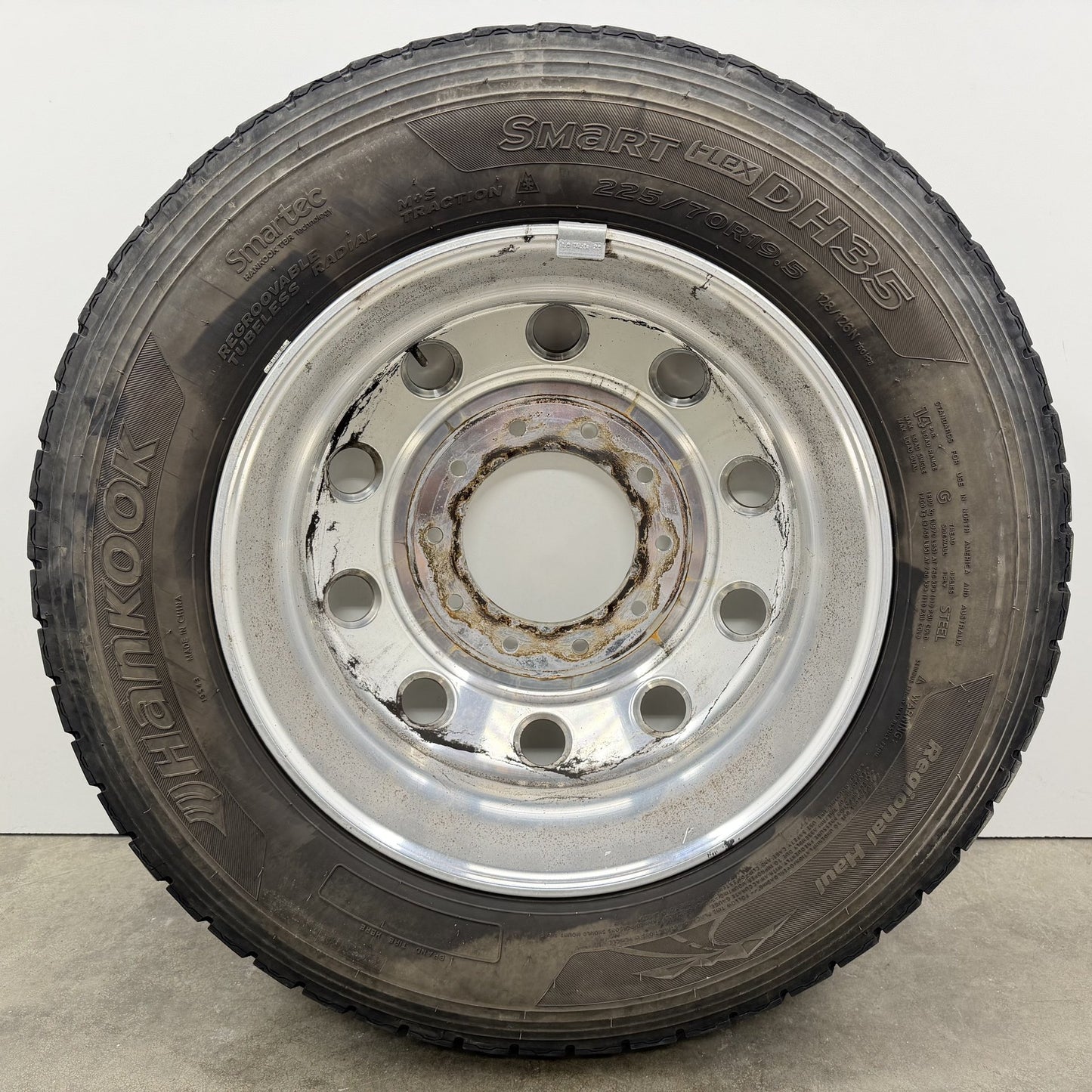 2019-2026 Ram 4500 5500 Dually Wheels Set of 6 Rims & Tires Polished Alcoa Style