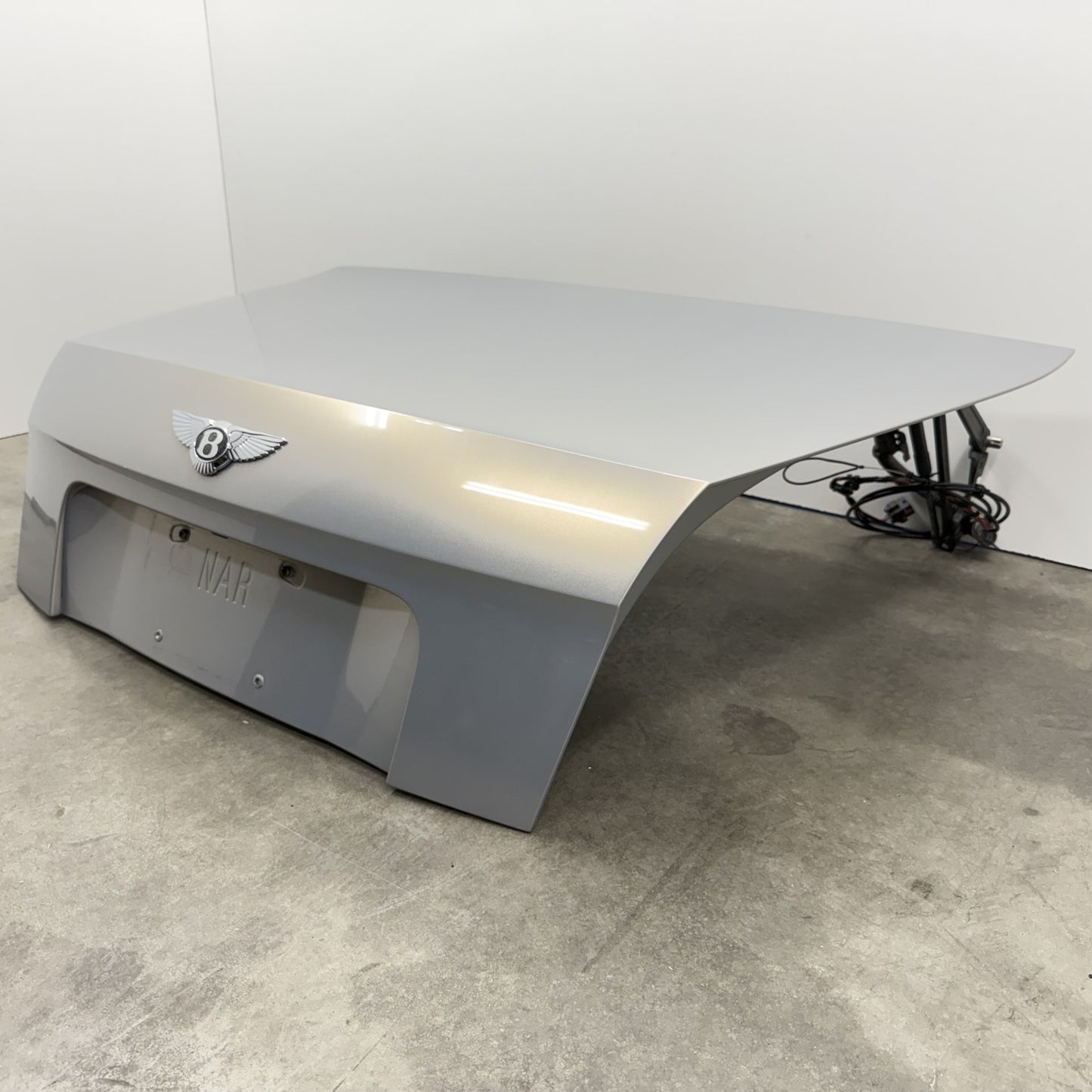 2014-2018 Bentley Flying Spur Rear Trunk Lid Deck Complete Extreme Silver OEM