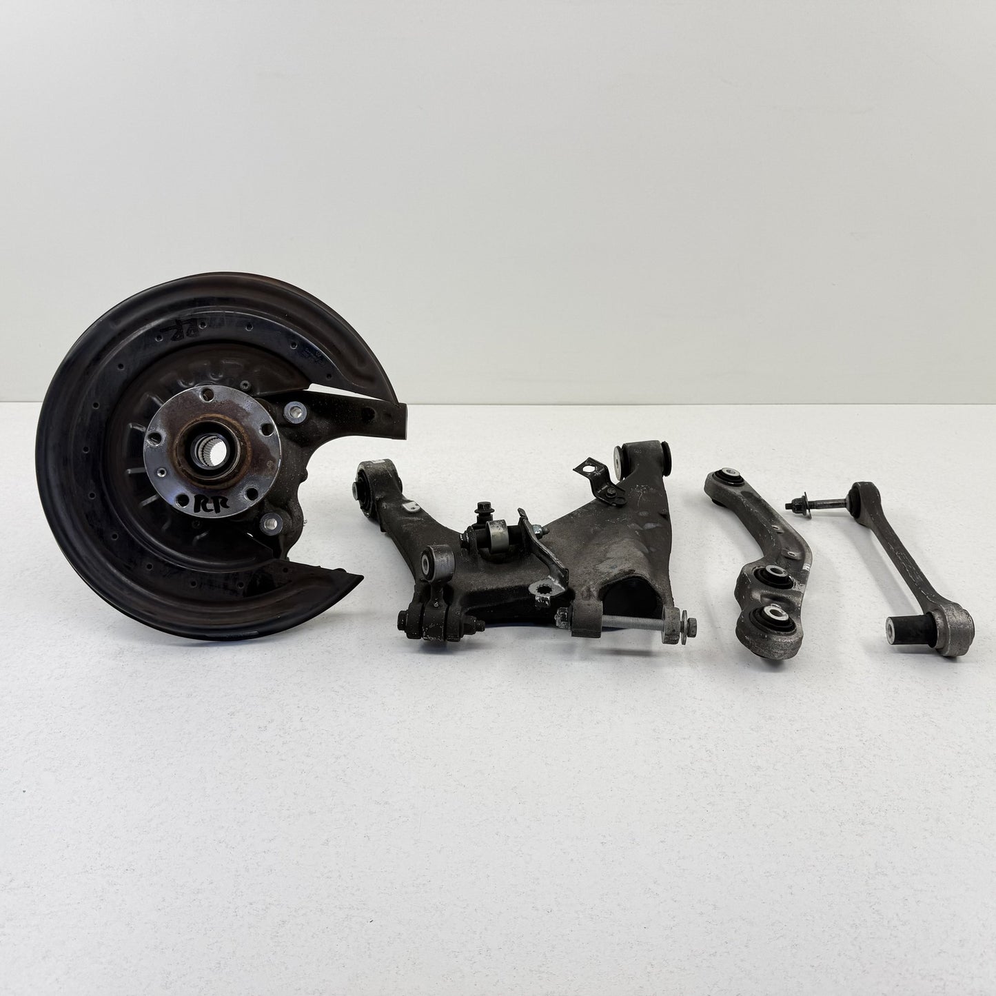 14-18 Bentley Flying Spur Right Rear Knuckle Hub Control Arm Suspension Set OEM