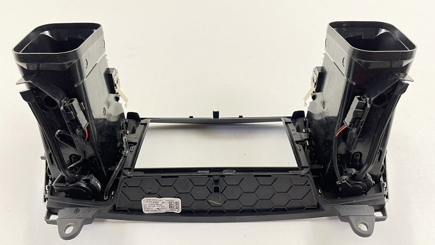 13-16 MERCEDES BENZ GL350 X166 FRONT CENTER DASH AIR VENT GRILLE TRIM PAIR OEM