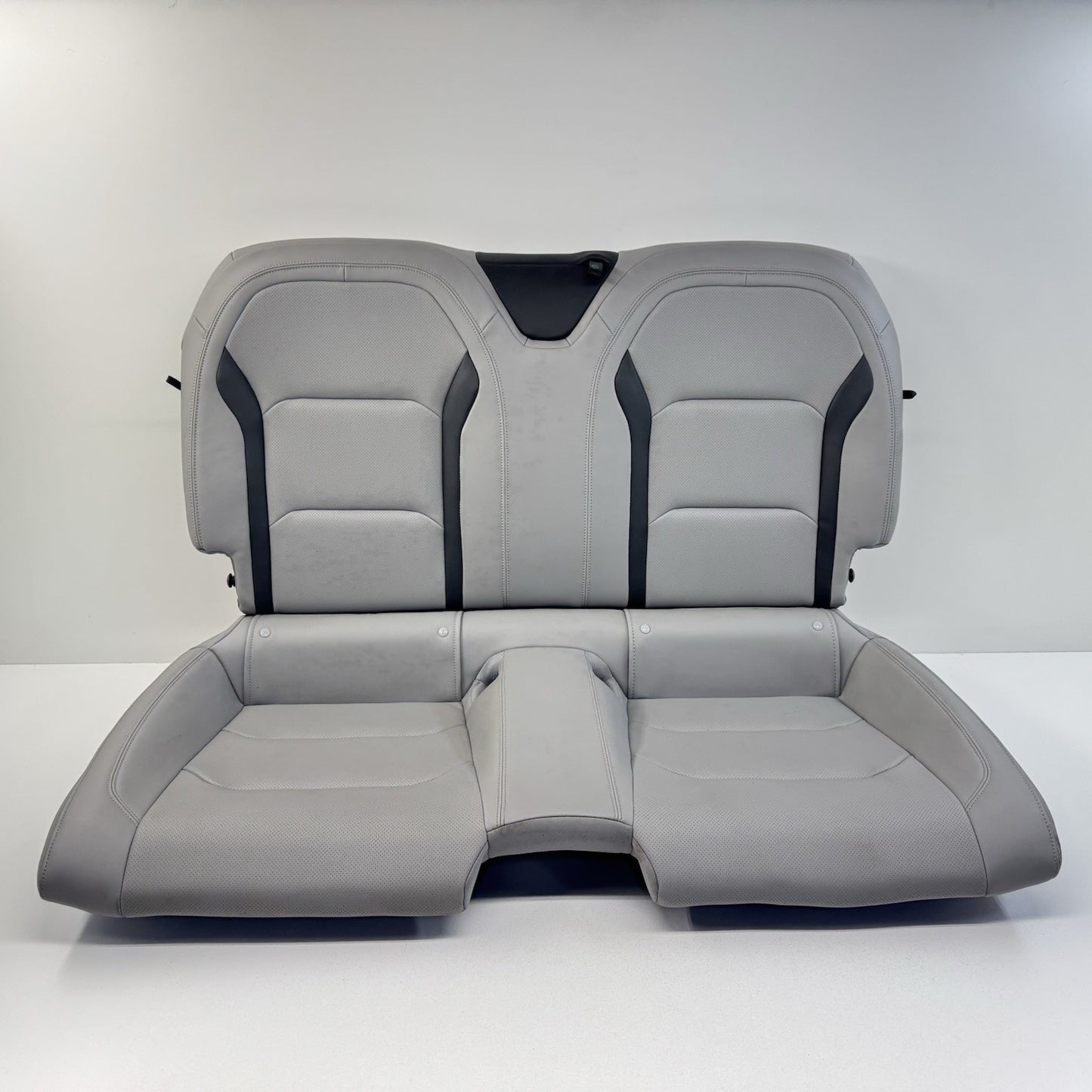 16-24 Chevrolet Camaro Coupe Rear Seat Set Upper Lower Cushion Gray Leather OEM