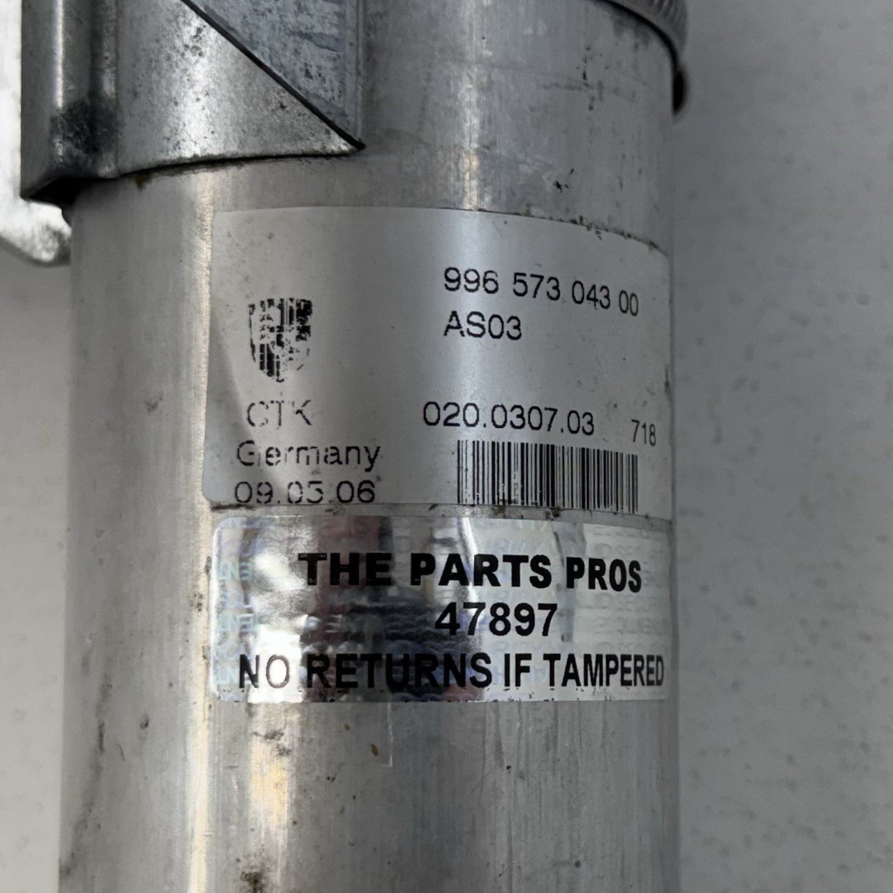 05-12 Porsche 911 997 Boxster Cayman 987 AC Air Condition Dryer Drier OEM