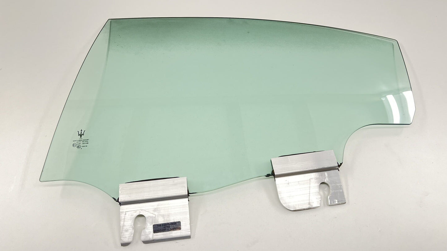 14-23 MASERATI GHIBLI DRIVER LEFT REAR DOOR GLASS WINDOW SINGLE PANE OEM