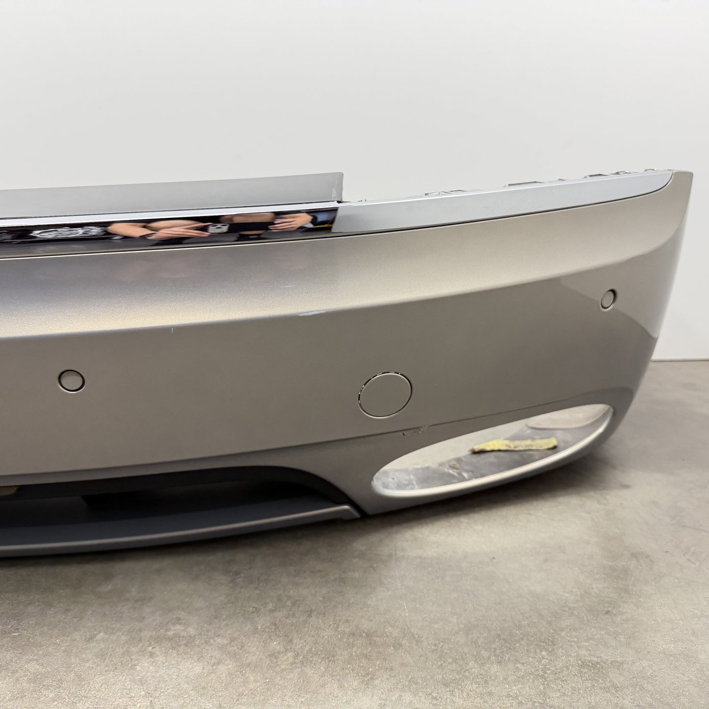 14-18 Bentley Flying Spur Rear Bumper Cover Complete W/ Diffuser & Sensors OEM