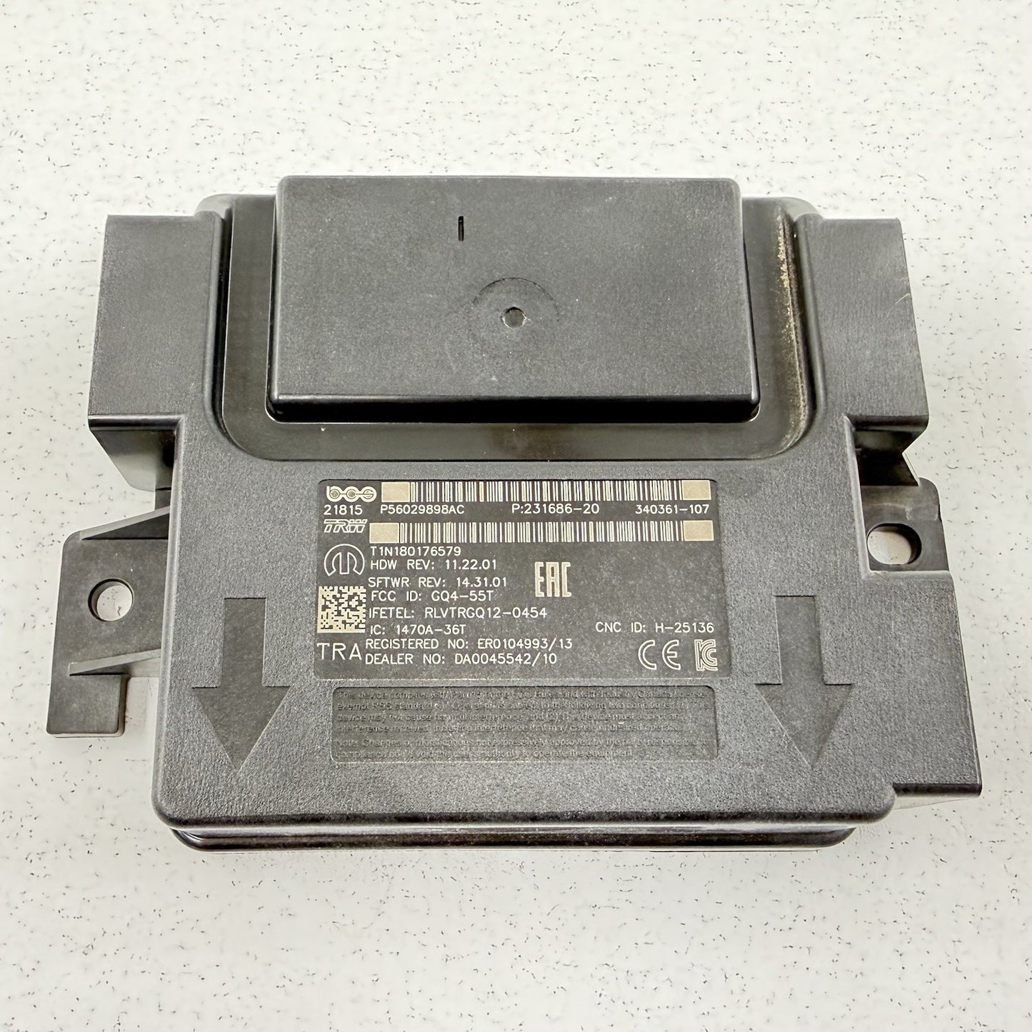 19-22 Ram 2500 3500 Hub Receiver Control Module P56029898AC OEM