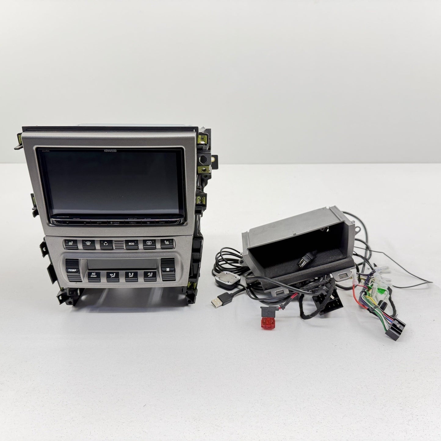 06-08 Porsche Cayman 987 Kenwood Radio Display Screen Head Unit W/ Wire Harness