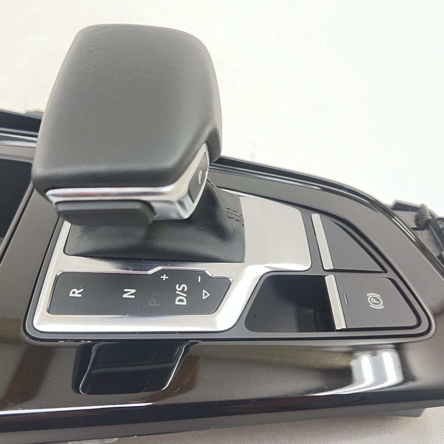 20-24 AUDI A4 S4 CENTER CONSOLE GEAR SHIFT BOOT WITH SURROUND PANEL TRIM OEM