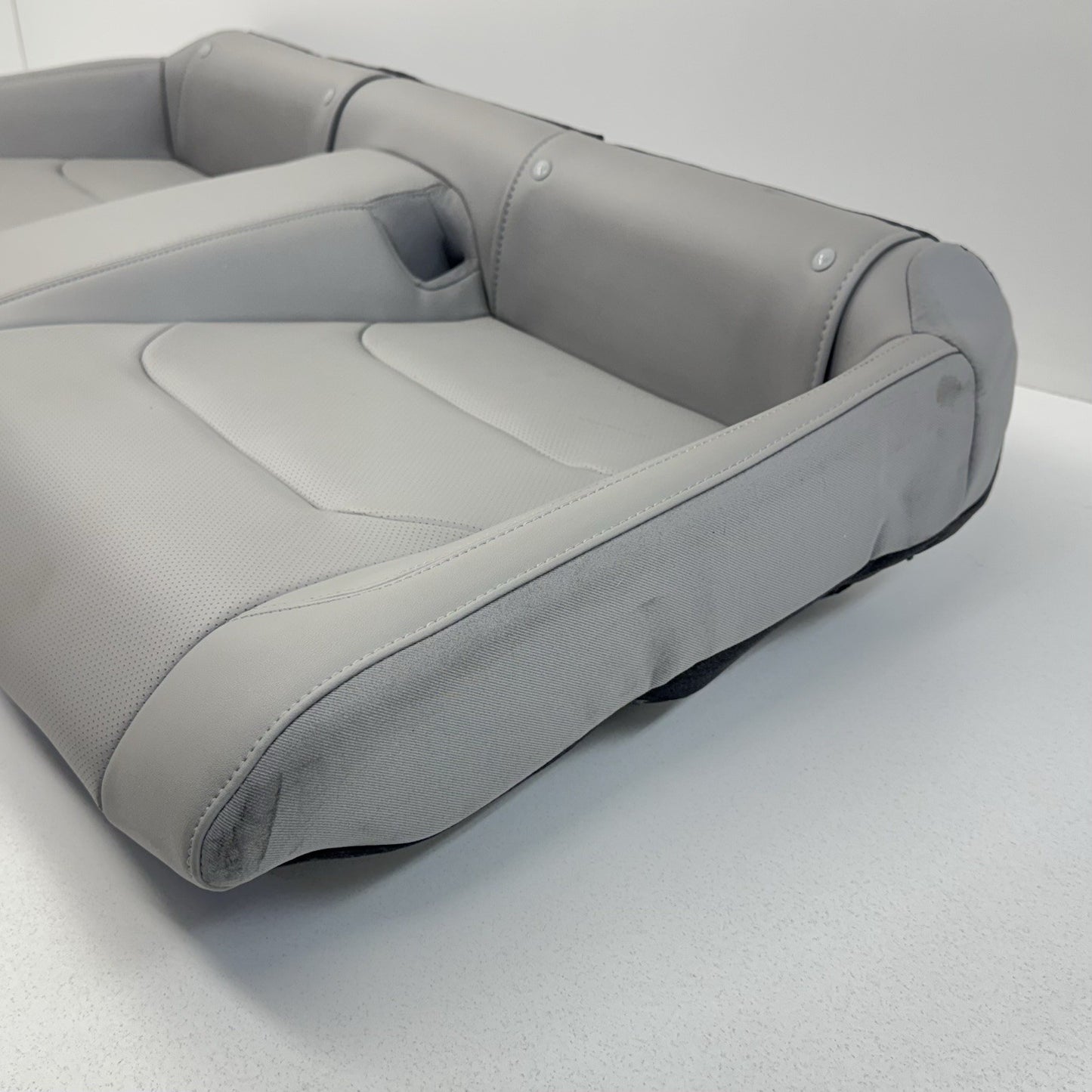 16-24 Chevrolet Camaro Coupe Rear Seat Set Upper Lower Cushion Gray Leather OEM