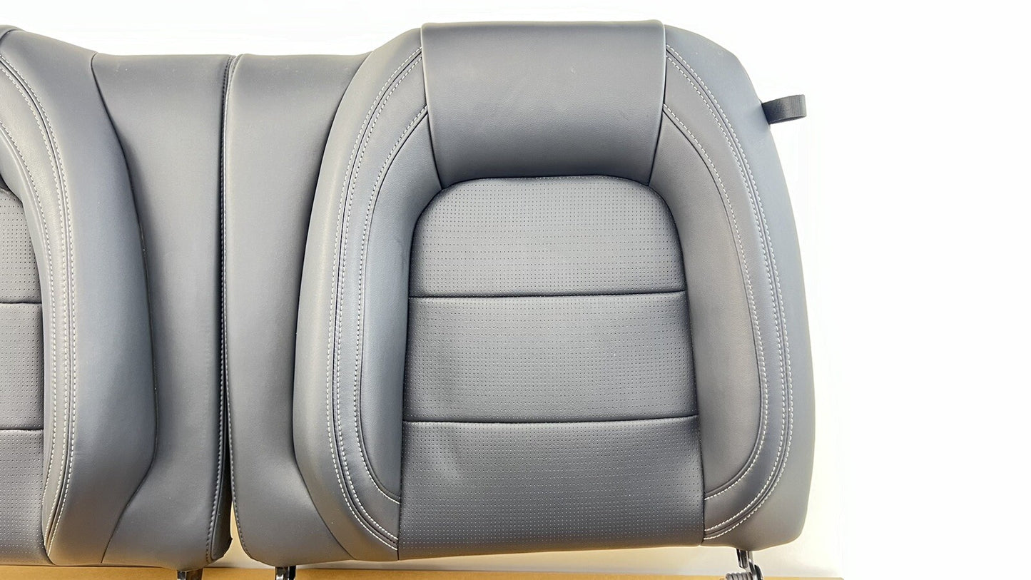 24-26 Ford Mustang GT Premium Rear Seat Set Upper & Lower Leather Black OEM
