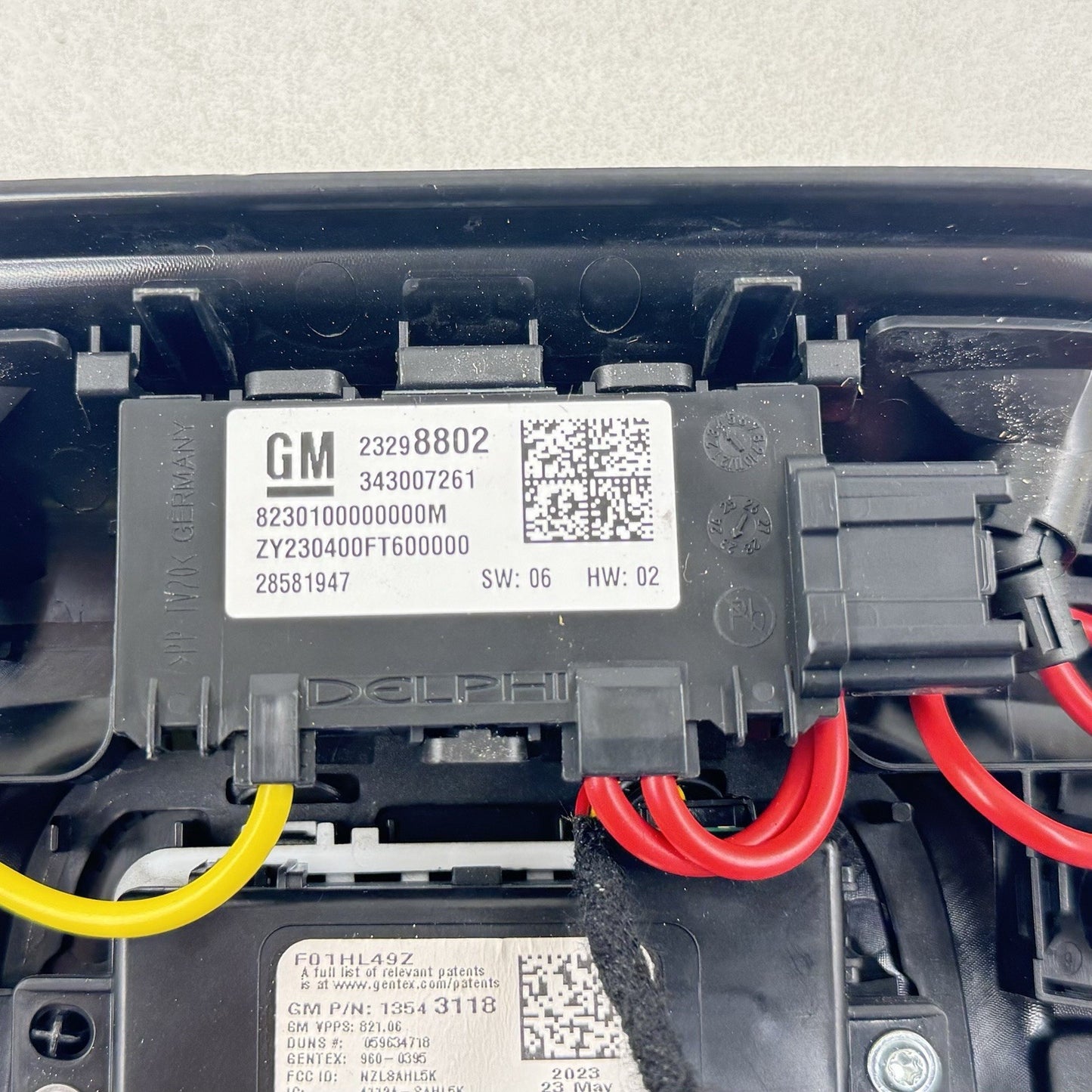 22-24 CADILLAC CT5 V BLACKWING OVERHEAD CONSOLE LIGHT LAMP CONTROL PANEL OEM