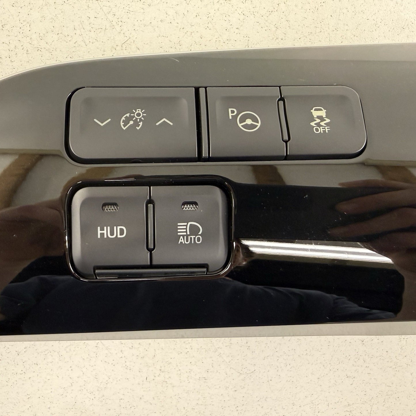 17-22 Toyota Prius / Prius Prime Front Left Dash Cover Trim With Buttons OEM