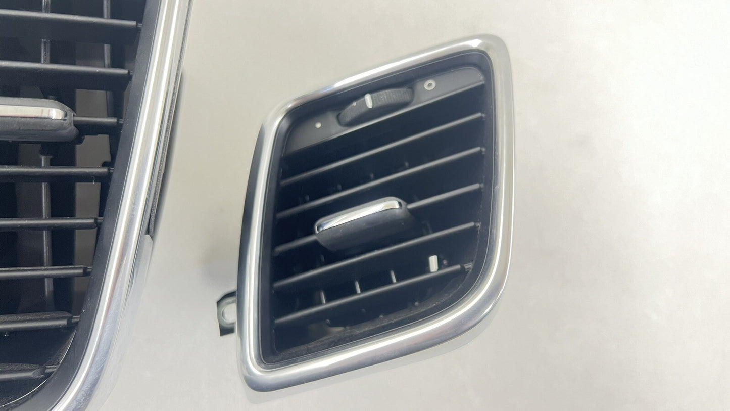 10-16 PORSCHE PANAMERA FRONT LEFT AND RIGHT DASH AIR VENT GRILL TRIM SET OEM