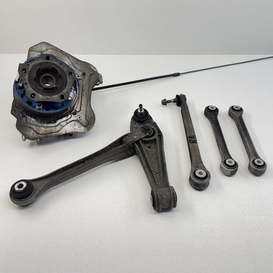 05-12 Porsche 911 997 Carrera 4 4S Right Rear Knuckle Hub W/ Control Arm Set OEM