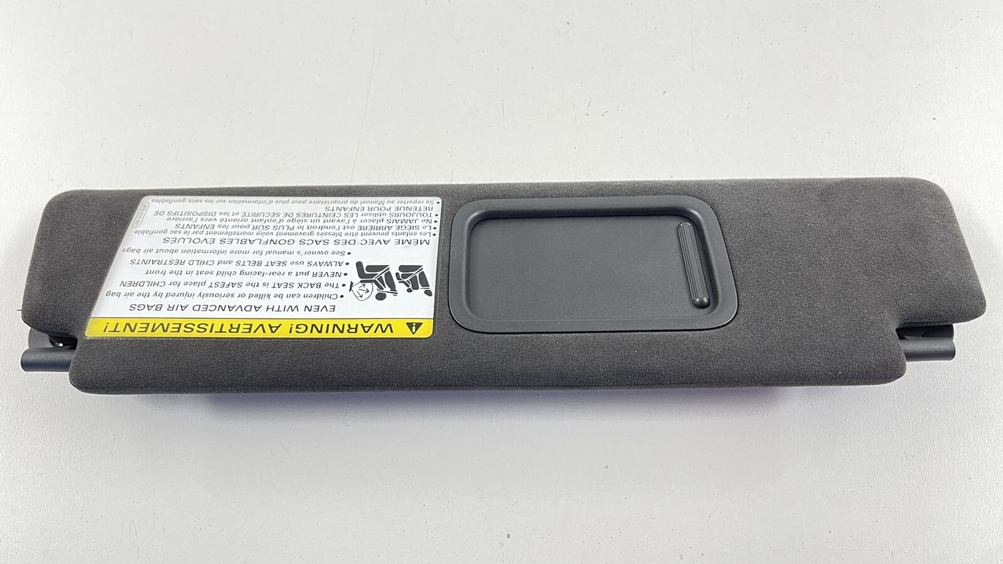 17-22 AUDI R8 PLUS DRIVER LEFT FRONT SUNVISOR SUN VISOR SHADE BLACK OEM