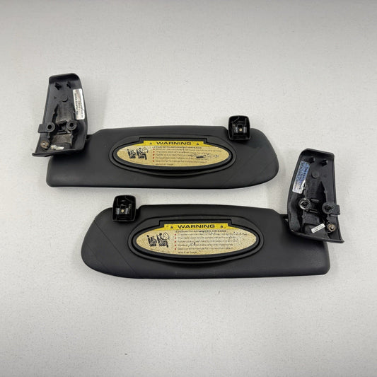05-12 Porsche 911 997 Cabriolet Sunvisor Sun Visor Shade Pair Black OEM